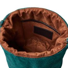 Borbonese Trésor Small Peacock Bucket Bag - 5