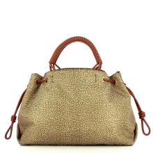 Borbonese Tote Horseback Large Beige Cuoio - 3