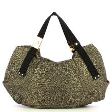 Borbonese Borsa a mano Medium OP Naturale Nero - 1