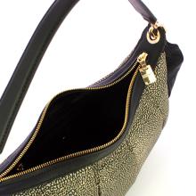 Borbonese Hobo Medium OP Naturale Nero - 4