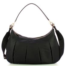 Borbonese Hobo Medium Dark Black - 1