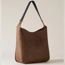 Borbonese Hobo Bolt Medium OP Naturale Black - 3