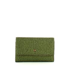 Borbonese Portafoglio Medium RFID in Nylon Riciclato Verde Militare - 1