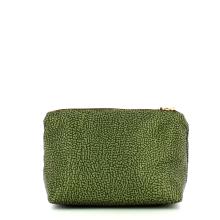Borbonese Busta Medium in Nylon Riciclato Verde Militare - 3