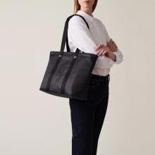 Borbonese Shopper Eco Line Medium Dark Black - 2