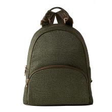 Borbonese Zaino Medium Verde Militare - 1