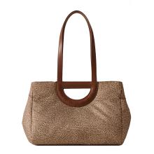Borbonese Bouche Shopper Medium Beige Marrone - 3