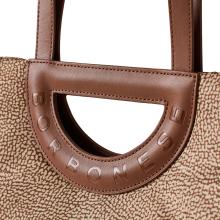 Borbonese Bouche Shopper Medium Beige Marrone - 4