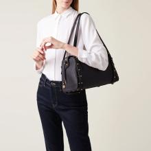 Borbonese Bauletto Metropole Medium Dark Black - 5