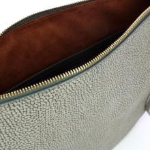 Borbonese Borsa a spalla Hobo M Clay Grey - 4