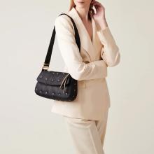 Borbonese Borsa a tracolla Colette Nero OP Naturale - 5