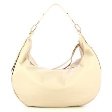 Borbonese Hobo Bag Oyster Large in pelle Porridge - 3