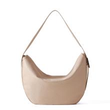 Borbonese Hobo Bag Nueve Medium in pelle Porridge - 3