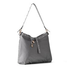 Borbonese Borsa a spalla Hobo Medium Cloud - 2