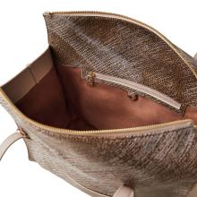 Borbonese Shopping Livre Medium OP Naturale Porridge - 5