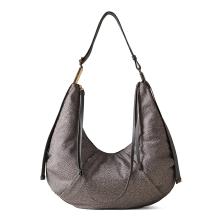 Borbonese Hobo Bag Fold Medium Clay Grey - 1