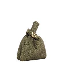 Borbonese Borsa a mano Twinnie Small OP Naturale Nero - 2