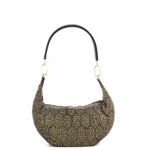 Borbonese Hobo Bag Honey Small OP Naturale Nero - 1