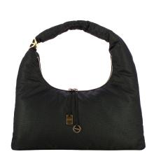 Borbonese Hobo Bag Twinnie Large Dark Black - 1