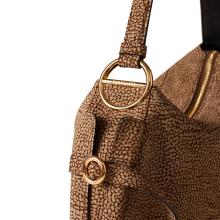 Borbonese Hobo Bag Bridle Medium OP Naturale - 4