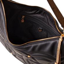 Borbonese Rondo' Borsa Hobo Medium Nero OP Naturale - 4