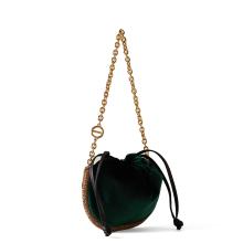 Borbonese Mini Borsa Coquille Alloro OP Naturale - 2