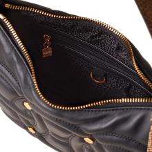 Borbonese Rondo' Borsa Hobo Small Nero OP Naturale - 4