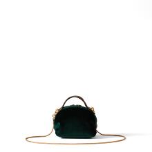 Borbonese Mini Sexy Bag in velluto Alloro OP Naturale - 3