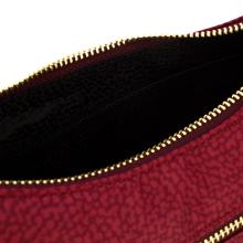 Borbonese Mini Borsa Luna Bag con taschino in Nylon Riciclato Merlot - 4