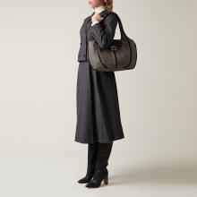 Borbonese Shopping Cottage Medium OP Naturale Nero - 2