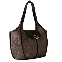 Borbonese Shopping Cottage Medium OP Naturale Nero - 3