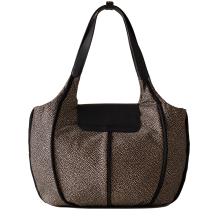 Borbonese Shopping Cottage Medium OP Naturale Nero - 4