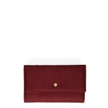Borbonese Portafoglio Medium RFID in Nylon Riciclato Merlot - 1