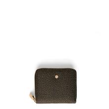 Borbonese Portafoglio Medium RFID in Nylon Riciclato Zip Around Alloro - 1