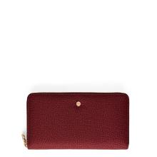 Borbonese Portafoglio RFID in Nylon Riciclato Zip Around Merlot - 1