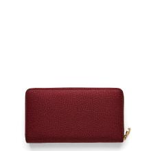 Borbonese Portafoglio RFID in Nylon Riciclato Zip Around Merlot - 2