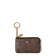 Borbonese Bustina Portachiavi OP Naturale Nero - 3