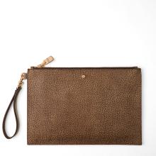 Borbonese Busta piatta in tela rivestita OP Naturale - 1