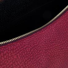 Borbonese Borsa Luna Bag Medium con taschino in Nylon Riciclato Merlot - 4