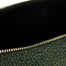 Borbonese Borsa Luna Bag Middle con taschino in Nylon Riciclato Alloro - 4