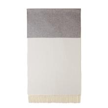 Borbonese Stola misto cotone Bianco Grigio Nero - 2