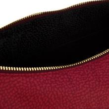 Borbonese Borsa Luna Bag Small con taschino in Nylon Riciclato Merlot - 4