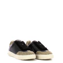 Borbonese Sneakers in pelle e camoscio Nero OP Naturale - 2