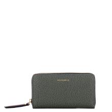 Borbonese Portafoglio Large Zip Around Ardesia - 1