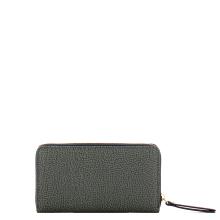 Borbonese Portafoglio Large Zip Around Ardesia - 2