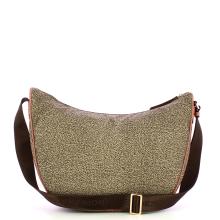 Borbonese Tracolla Luna Bag Medium OP Naturale Cipria - 3