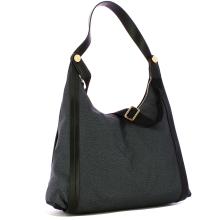 Borbonese Borsa Hobo Medium Nero - 2