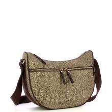 Borbonese Tracolla Luna Bag Middle OP Naturale Testa Moro - 2