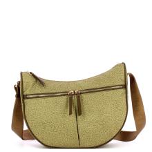 Borbonese Tracolla Luna Bag Middle Verde Olio - 1