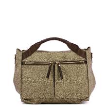 Borbonese Bauletto Medium OP Naturale Testa Moro - 1